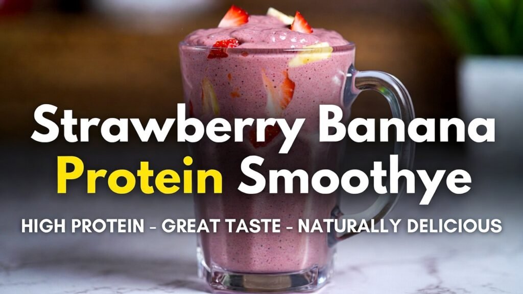 Strawberry Banana Protein Smoothie